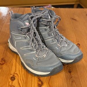 The North Face Blue-Gray High-Top Athletic Shoes